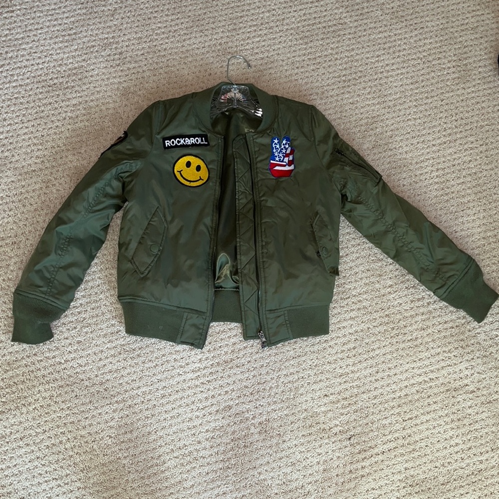 Green letterman jacket vintage havana